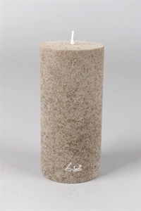 Velvet Zylinderkerze, 16cm x Ø80mm, taupe* Velvet Zylinderkerze, 16cm x Ø80mm, taupe*