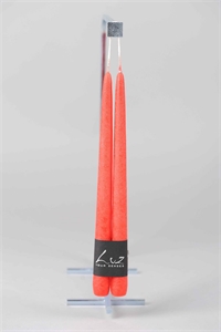 Rustic Spitzkerzen, 30cm x 22mm - Paar, rot Rustic Spitzkerzen, 30cm x 22mm - Paar, rot