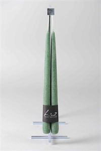 Velvet Tauchkerze, 30cm x 22mm - Paar, Tannengrün