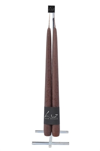 Rustic Tauchkerze, 30cm x 22mm - Paar, chocolat Rustic Tauchkerze, 30cm x 22mm - Paar, chocolat