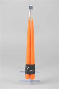 Velvet Tauchkerze, 30cm x 22mm - Paar, orange