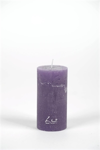Rustic Zylinderkerze, 10cm x Ø50mm, violett