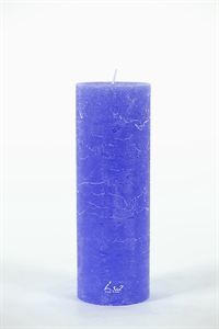 Rustic Zylinderkerze, 15cm x Ø50mm, cobalt Rustic Zylinderkerze, 15cm x Ø50mm, cobalt