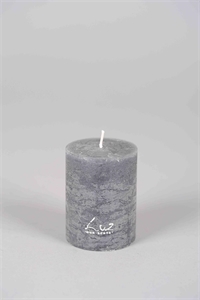 Rustic Zylinderkerze, 8cm x Ø60mm, basalt Rustic Zylinderkerze, 8cm x Ø60mm, basalt
