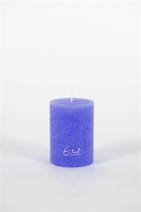 Rustic Zylinderkerze, 8cm x Ø60mm, cobalt Rustic Zylinderkerze, 8cm x Ø60mm, cobalt