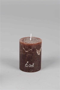 Rustic Zylinderkerze, 8cm x Ø60mm, chocolat Rustic Zylinderkerze, 8cm x Ø60mm, chocolat