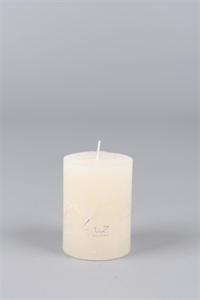 Rustic Zylinderkerze, 8cm x Ø60mm, asper weiss Rustic Zylinderkerze, 8cm x Ø60mm, asper weiss