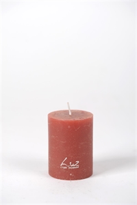Rustic Zylinderkerze, 8cm x Ø60mm, coral* Rustic Zylinderkerze, 8cm x Ø60mm, coral*