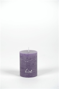 Rustic Zylinderkerze, 8cm x Ø60mm, violett* Rustic Zylinderkerze, 8cm x Ø60mm, violett*