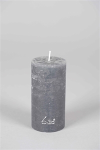 Rustic Zylinderkerze, 12cm x Ø60mm, basalt Rustic Zylinderkerze, 12cm x Ø60mm, basalt
