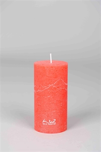 Rustic Zylinderkerze, 12cm x Ø60mm, rot Rustic Zylinderkerze, 12cm x Ø60mm, rot