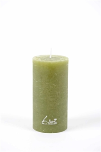 Rustic Zylinderkerze, 12cm x Ø60mm, scottish grün Rustic Zylinderkerze, 12cm x Ø60mm, scottish grün