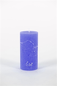 Rustic Zylinderkerze, 12cm x Ø60mm, cobalt Rustic Zylinderkerze, 12cm x Ø60mm, cobalt