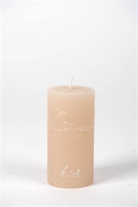 Rustic Zylinderkerze, 12cm x Ø60mm, mondstein Rustic Zylinderkerze, 12cm x Ø60mm, mondstein