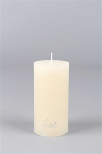 Rustic Zylinderkerze, 12cm x Ø60mm, asper weiss Rustic Zylinderkerze, 12cm x Ø60mm, asper weiss