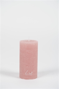 Rustic Zylinderkerze, 12cm x Ø60mm, taupe rosa Rustic Zylinderkerze, 12cm x Ø60mm, taupe rosa