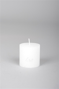 Rustic Zylinderkerze, 5cm x Ø60mm, weiss*~ Rustic Zylinderkerze, 5cm x Ø60mm, weiss*~