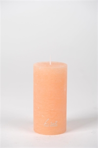 Rustic Zylinderkerze, 16cm x Ø60mm, apricot Rustic Zylinderkerze, 16cm x Ø60mm, apricot