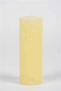 Rustic Zylinderkerze, 20cm x Ø60mm, butter*