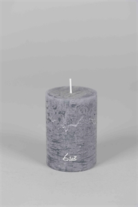 Rustic Zylinderkerze, 10cm x Ø70mm, basalt Rustic Zylinderkerze, 10cm x Ø70mm, basalt