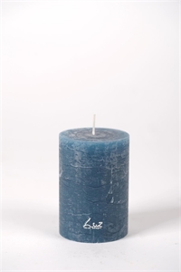 Rustic Zylinderkerze, 10cm x Ø70mm, petrol blau* Rustic Zylinderkerze, 10cm x Ø70mm, petrol blau*