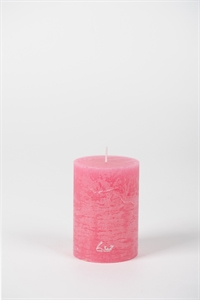 Rustic Zylinderkerze, 10cm x Ø70mm, fuchsia Rustic Zylinderkerze, 10cm x Ø70mm, fuchsia