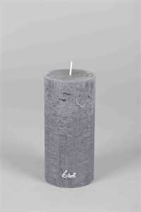 Rustic Zylinderkerze, 15cm x Ø70mm, basalt Rustic Zylinderkerze, 15cm x Ø70mm, basalt