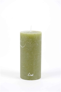 Rustic Zylinderkerze, 15cm x Ø70mm, scottish gree Rustic Zylinderkerze, 15cm x Ø70mm, scottish gree