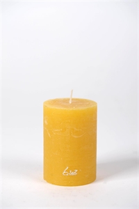 Rustic Zylinderkerze, 15cm x Ø70mm, ocker Rustic Zylinderkerze, 15cm x Ø70mm, ocker