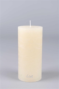 Rustic Zylinderkerze, 15cm x Ø70mm, asper weiss Rustic Zylinderkerze, 15cm x Ø70mm, asper weiss