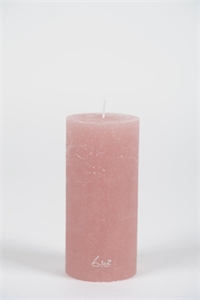 Rustic Zylinderkerze, 15cm x Ø70mm, altrosé Rustic Zylinderkerze, 15cm x Ø70mm, altrosé