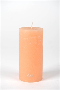 Rustic Zylinderkerze, 15cm x Ø70mm, aprikose Rustic Zylinderkerze, 15cm x Ø70mm, aprikose