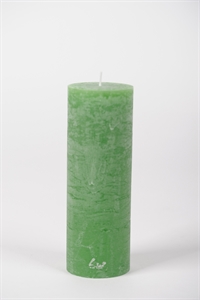Rustic Zylinderkerze, 20cm x Ø70mm, kleeblattgrün Rustic Zylinderkerze, 20cm x Ø70mm, kleeblattgrün