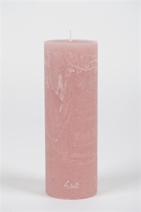 Rustic Zylinderkerze, 20cm x Ø70mm, taupe rosa Rustic Zylinderkerze, 20cm x Ø70mm, taupe rosa