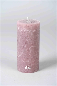 Rustic Zylinderkerze, 16cm x Ø80mm, mouve* Rustic Zylinderkerze, 16cm x Ø80mm, mouve*