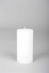 Rustic Zylinderkerze, 20cm x Ø80mm, weiss Rustic Zylinderkerze, 20cm x Ø80mm, weiss