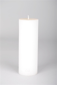 Rustic Zylinderkerze, 24cm x Ø80mm, weiss Rustic Zylinderkerze, 24cm x Ø80mm, weiss