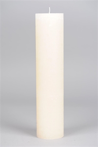 Rustic Zylinderkerze, 40cm x Ø80mm, asper weiss Rustic Zylinderkerze, 40cm x Ø80mm, asper weiss