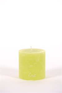 Rustic Zylinderkerze, 9cm x Ø90mm, limette Rustic Zylinderkerze, 9cm x Ø90mm, limette