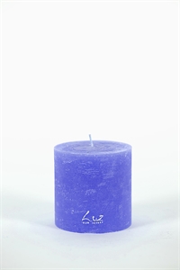 Rustic Zylinderkerze, 9cm x Ø90mm, cobalt Rustic Zylinderkerze, 9cm x Ø90mm, cobalt