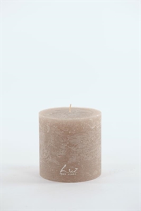 Rustic Zylinderkerze, 9cm x Ø90mm, portobello Rustic Zylinderkerze, 9cm x Ø90mm, portobello