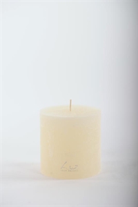 Rustic Zylinderkerze, 9cm x Ø90mm, asper weiss Rustic Zylinderkerze, 9cm x Ø90mm, asper weiss