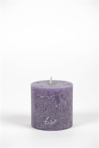 Rustic Zylinderkerze, 9cm x Ø90mm, violett* Rustic Zylinderkerze, 9cm x Ø90mm, violett*