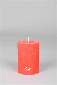 Rustic Zylinderkerze, 13cm x Ø90mm, rot Rustic Zylinderkerze, 13cm x Ø90mm, rot