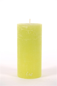 Rustic Zylinderkerze, 19cm x Ø90mm, limette Rustic Zylinderkerze, 19cm x Ø90mm, limette