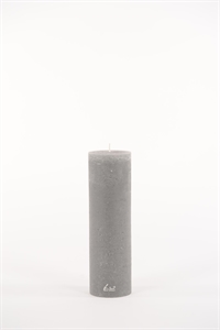 Rustic Zylinderkerze, 30cm x Ø90mm, hellgrau Rustic Zylinderkerze, 30cm x Ø90mm, hellgrau