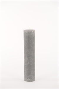 Rustic Zylinderkerze, 40cm x Ø90mm, hellgrau Rustic Zylinderkerze, 40cm x Ø90mm, hellgrau
