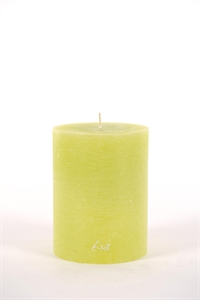 Rustic Zylinderkerze, 13cm x Ø100mm, limette Rustic Zylinderkerze, 13cm x Ø100mm, limette