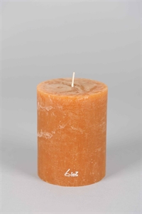 Rustic Zylinderkerze, 13cm x Ø100mm, amber Rustic Zylinderkerze, 13cm x Ø100mm, amber