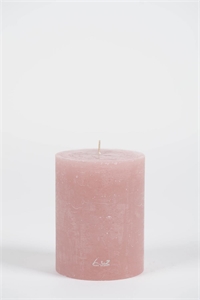 Rustic Zylinderkerze, 13cm x Ø100mm, taupe rosa Rustic Zylinderkerze, 13cm x Ø100mm, taupe rosa